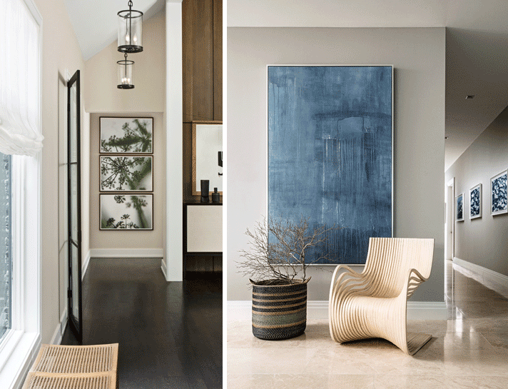 James Douglas Interiors. Photo by Beth Singer on left, Stephen Allen on right