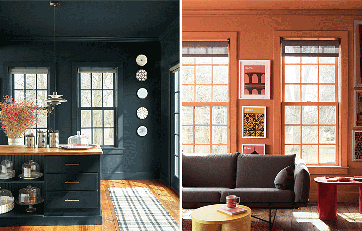 Left: Regent Green 2136-20 Right: Topaz 070