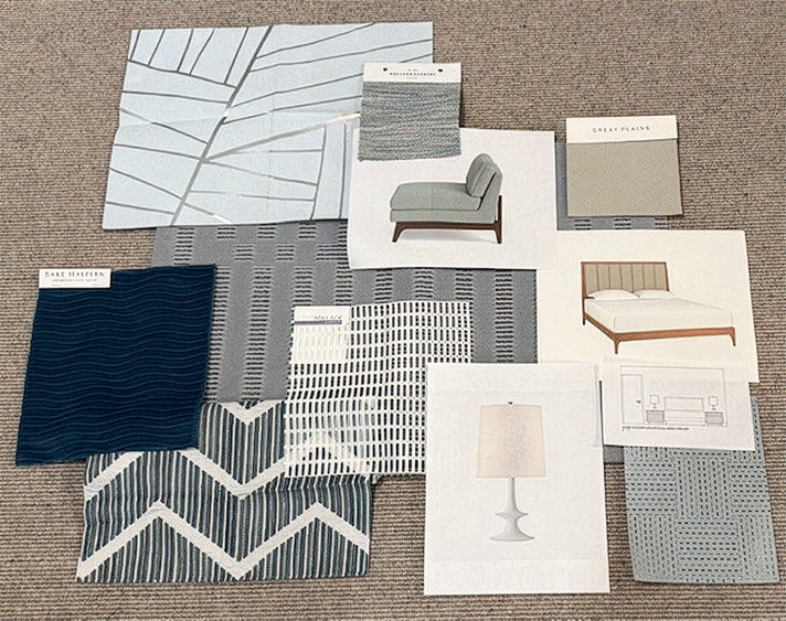 Furniture, fabric and wallcovering choices