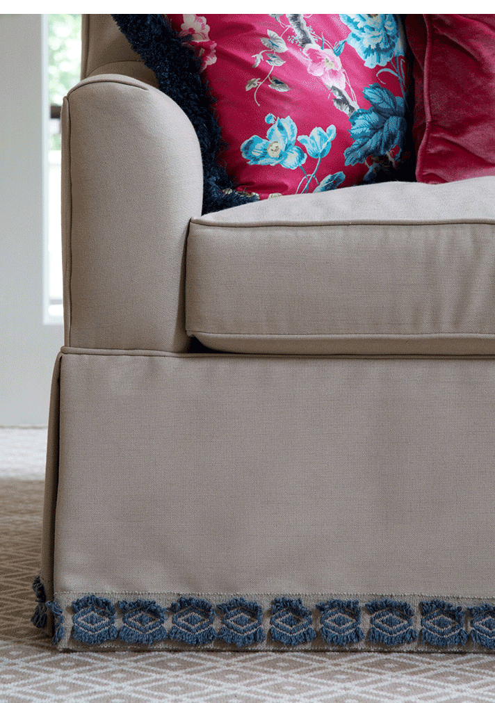Detail of Petrella Interiors sofa