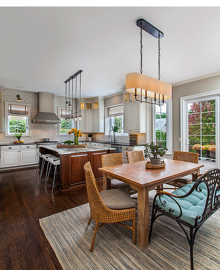 Design By Choice kitchen After photo with dining area