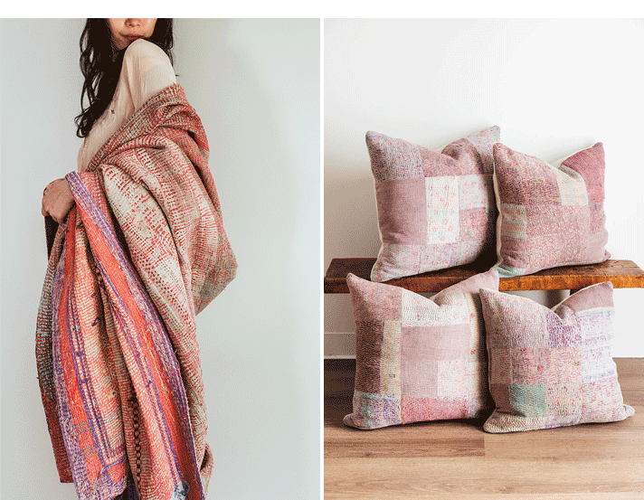 Quilt and pillows