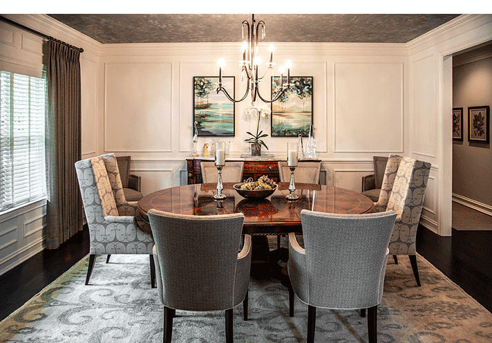 Dining room design by Jane Synnestvedt Interior Design.