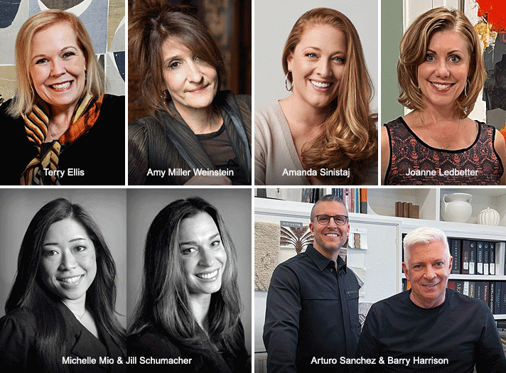 Terry Ellis, Amy Miller Weinstein, Amanda Sinistaj, Joanne Ledbetter, Michelle Mio & Jill Schumacher, Arturo Sanchez & Barry Harrison