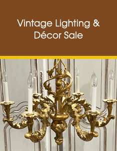 Vintage Lighting and Décor Sale