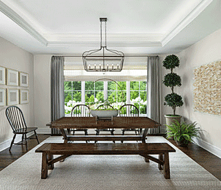 Rita O'Brien Interiors dining room