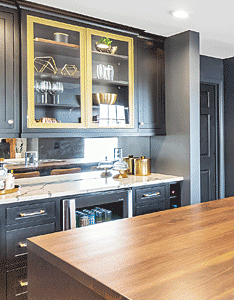 E.W. Kitchens wood countertop