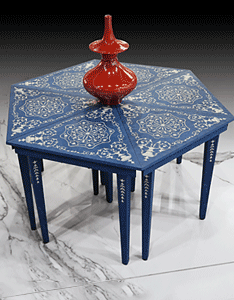 Italian inlay coffee table
