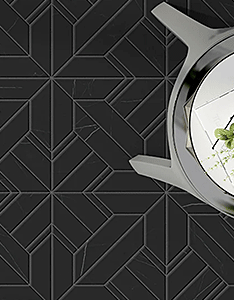 Dulcet Tile Artmore Black marble mosaic