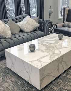 Marble coffee table