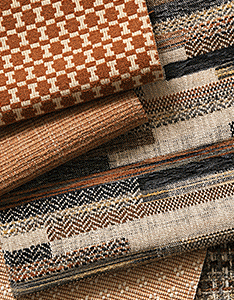 Pindler warm earthy toned fabrics