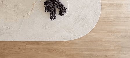 Dekton Nomak counter and Amazonik floor
