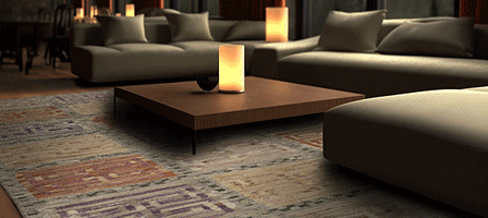 Tufenkian Yucatan Blue Coral rug