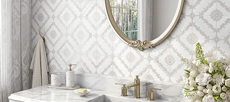 Dulcet Tile Elizabeth cut marble mosaic