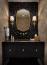 10 - Stalburg Design | Luxury Powder Room, Bathroom, Gold Fixtures, Floating Vanity