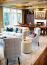 7 - GHK | Living and Dining Shot with Green Accent Wall 
